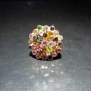 Natural Tourmaline Gemstones Ring K10